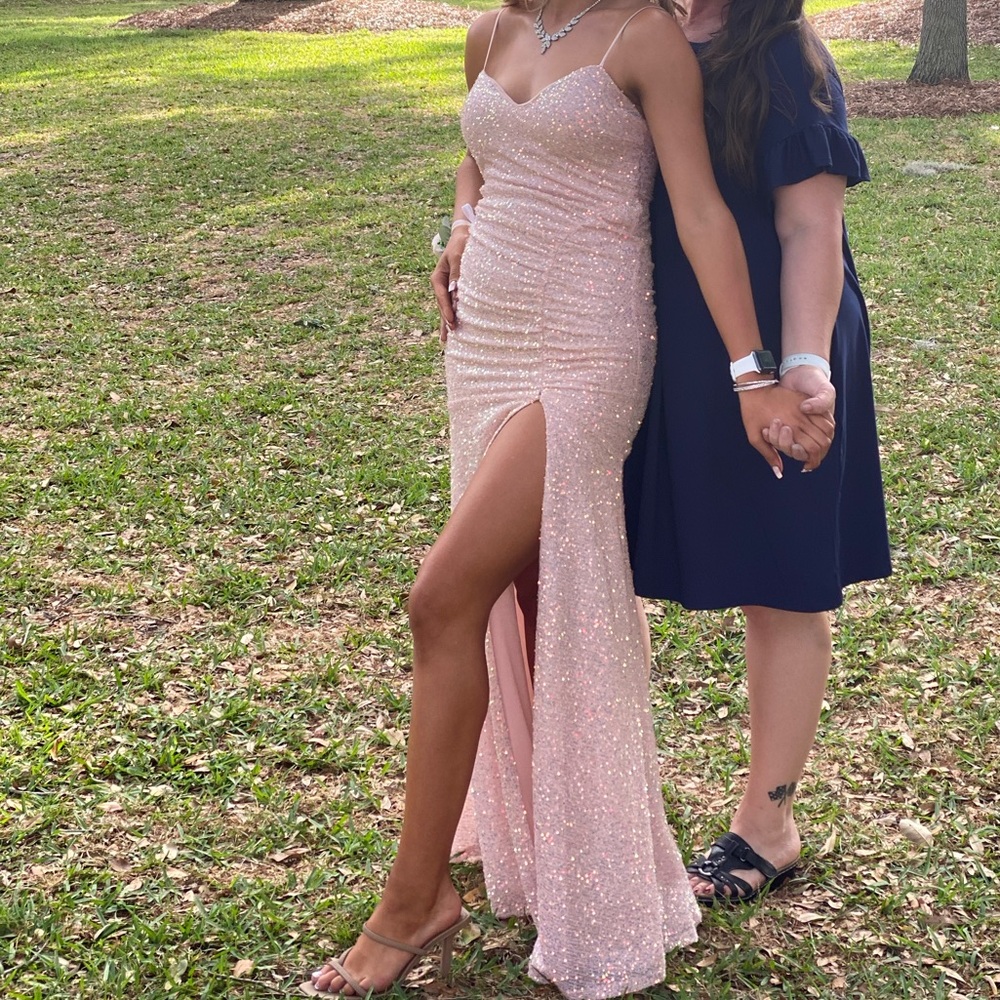 Pink prom dress